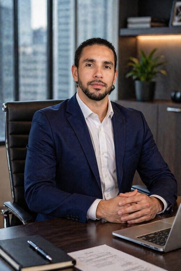 Retrato corporativo de Christian Portela, responsable de Desarrollo Comercial y de Negocios en Copena Construcciones.